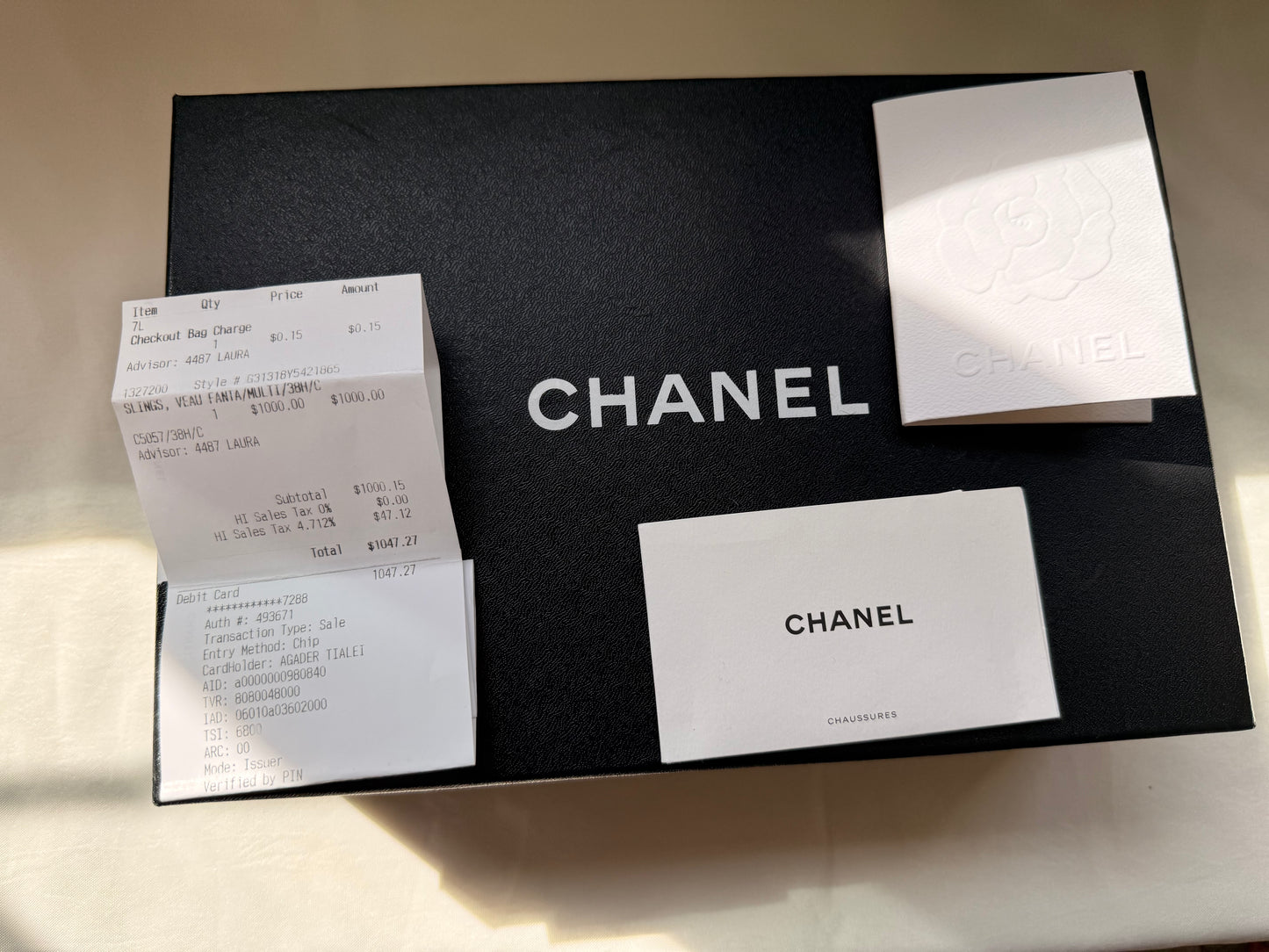 Chanel Multicolor Slingback Heels (38.5)