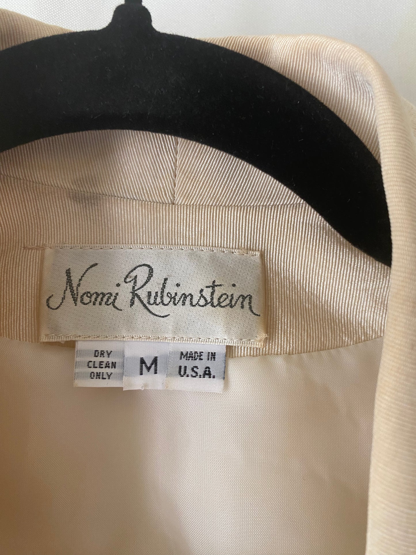 Vintage Normi Rubinstein Cream Jacket