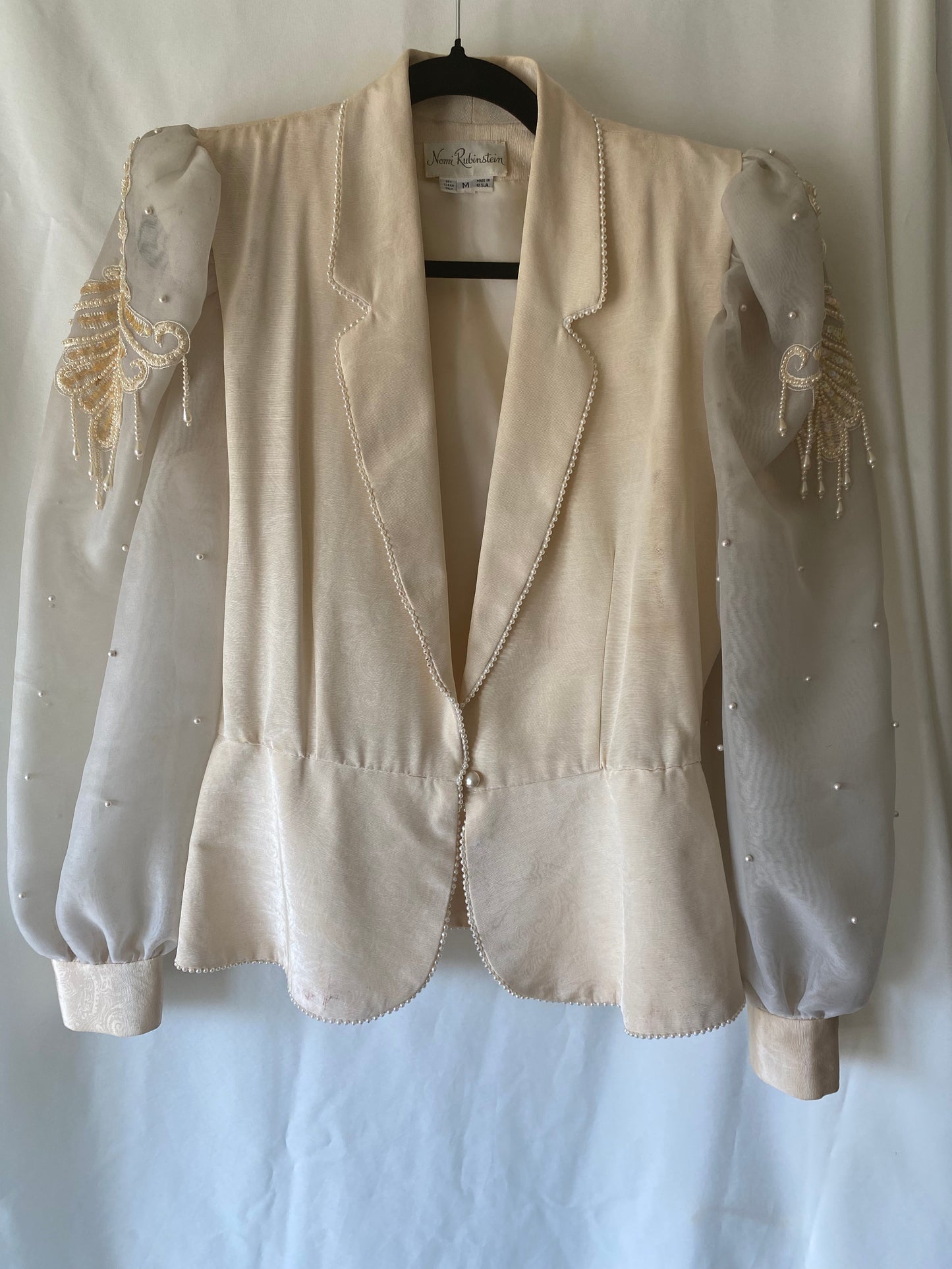 Vintage Normi Rubinstein Cream Jacket