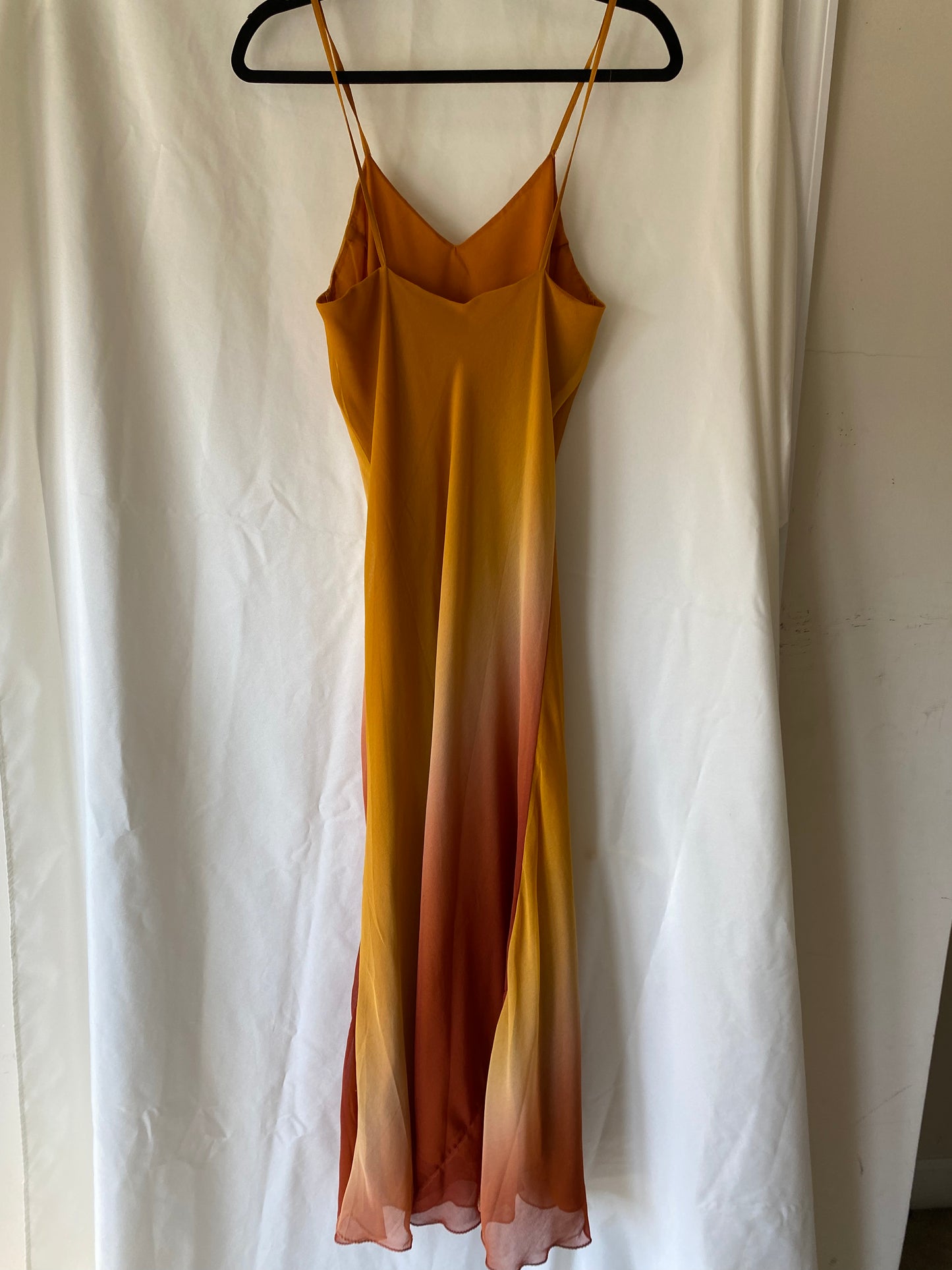 Mustard Maxi Dress with Ombre Effect